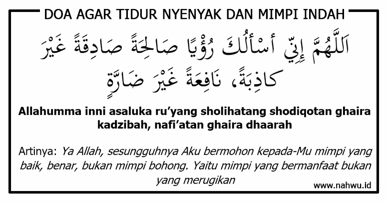 Cara dan Doa Agar Tidur Nyenyak dan Mimpi Indah