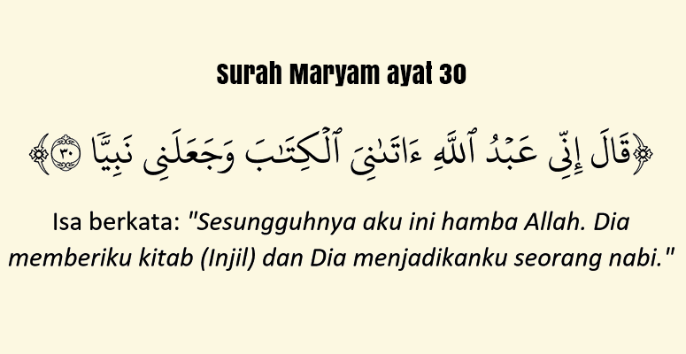 bacaan surah Maryam ayat 30