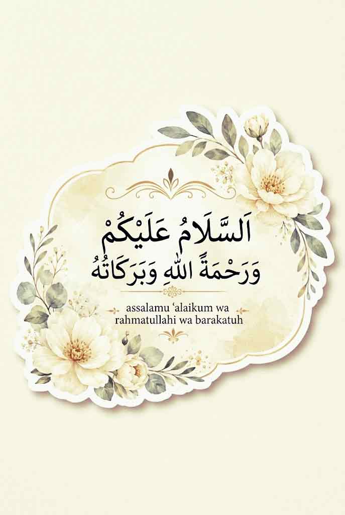assalamualaikum warahmatullahi wabarakatuh in arabic
